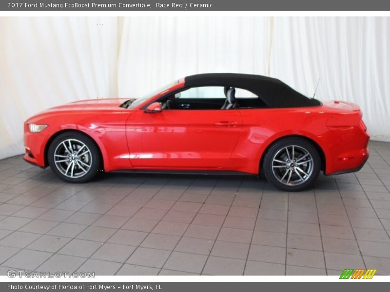 Race Red / Ceramic 2017 Ford Mustang EcoBoost Premium Convertible