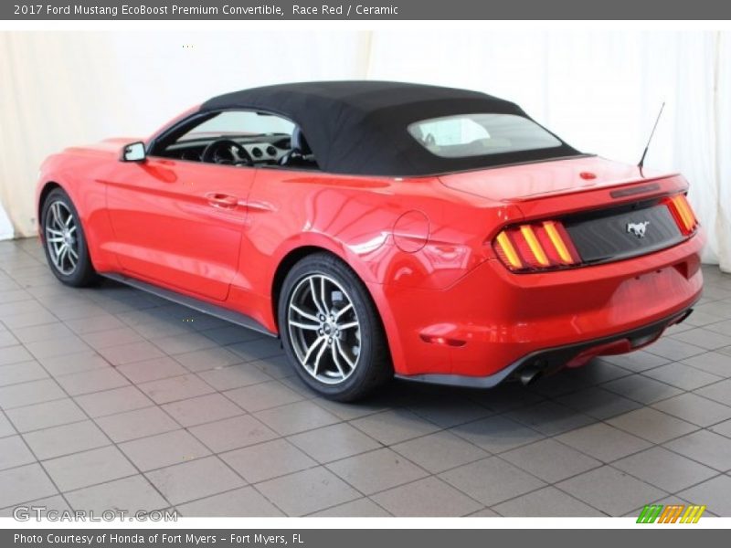 Race Red / Ceramic 2017 Ford Mustang EcoBoost Premium Convertible