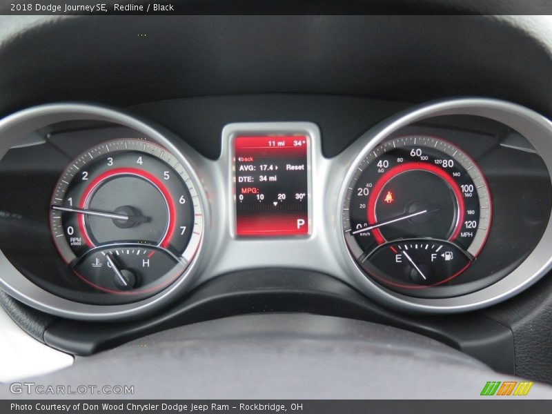 Redline / Black 2018 Dodge Journey SE