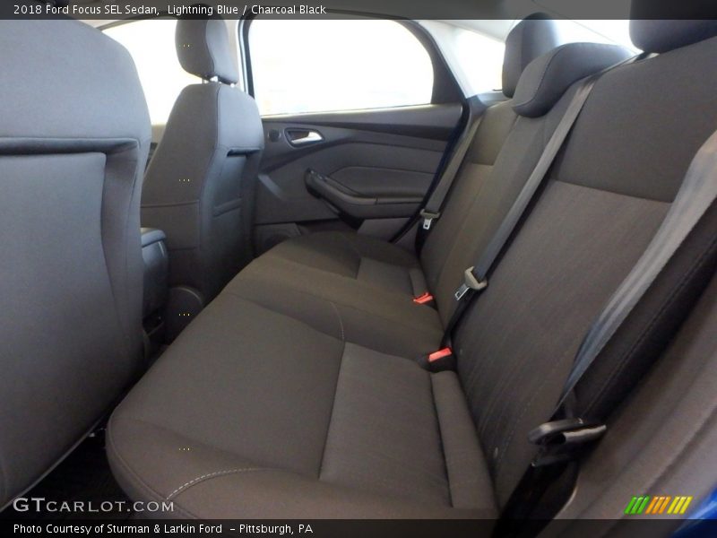 Lightning Blue / Charcoal Black 2018 Ford Focus SEL Sedan