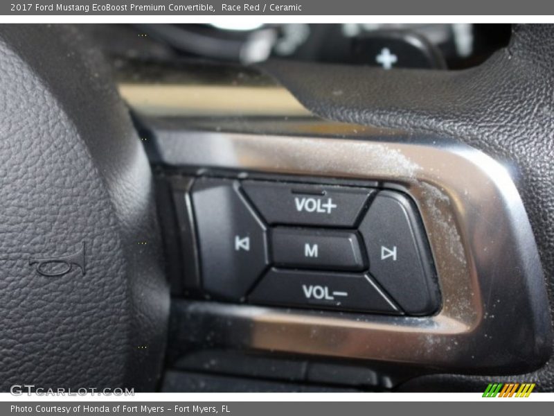 Race Red / Ceramic 2017 Ford Mustang EcoBoost Premium Convertible