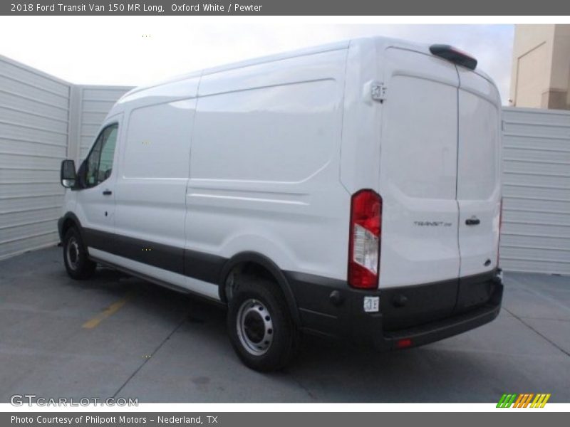 Oxford White / Pewter 2018 Ford Transit Van 150 MR Long