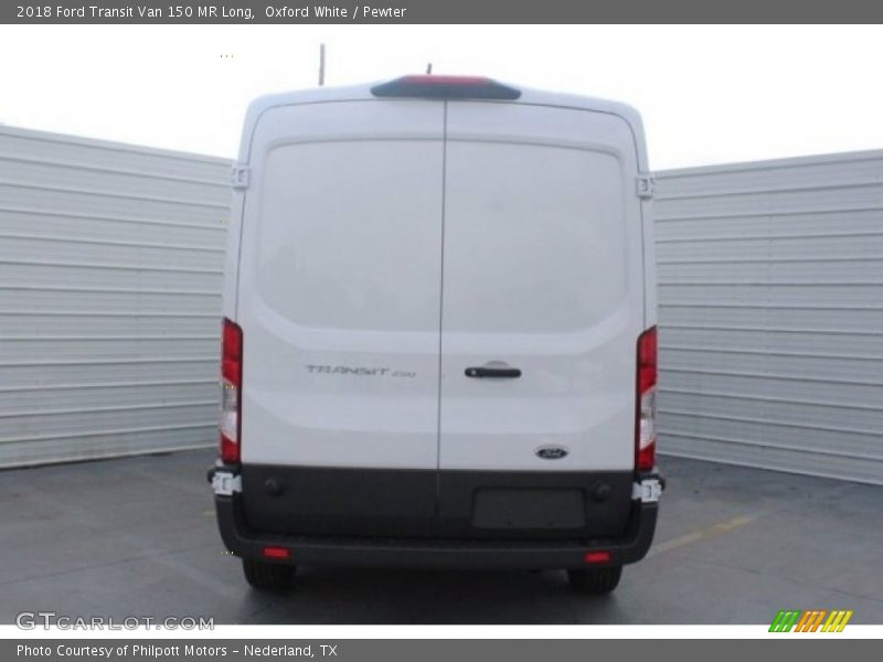 Oxford White / Pewter 2018 Ford Transit Van 150 MR Long