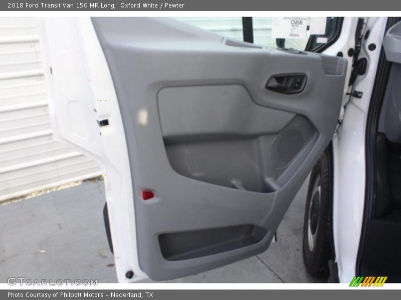 Oxford White / Pewter 2018 Ford Transit Van 150 MR Long