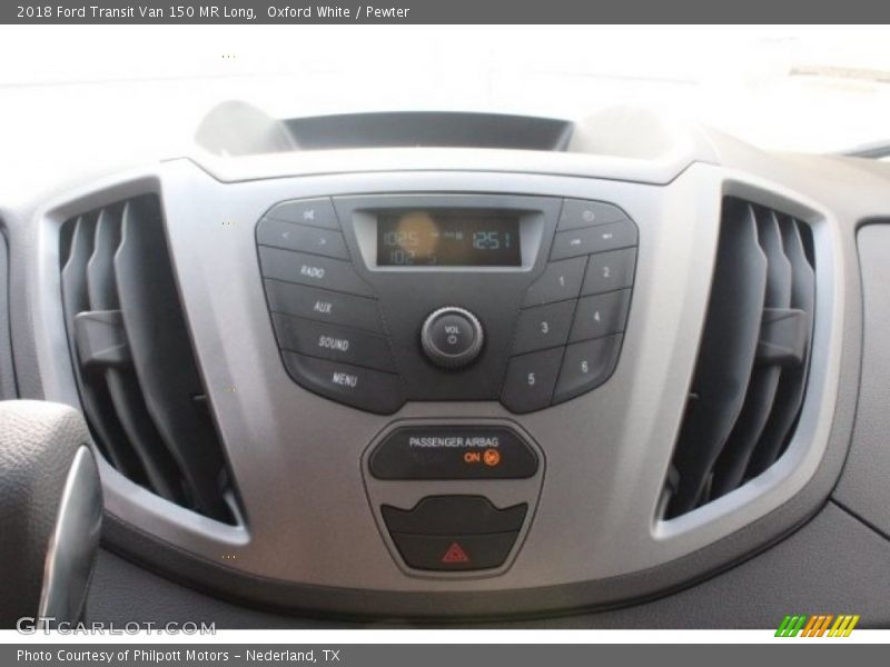 Oxford White / Pewter 2018 Ford Transit Van 150 MR Long