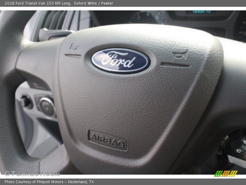 Oxford White / Pewter 2018 Ford Transit Van 150 MR Long