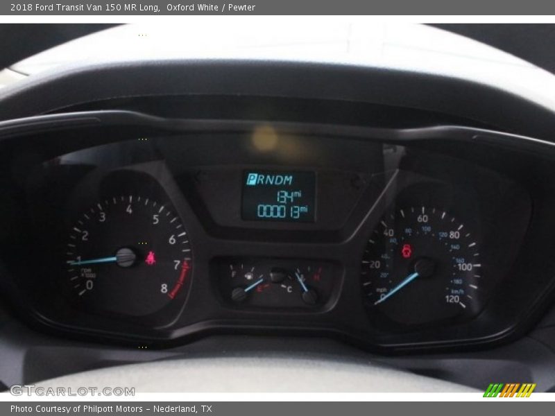 Oxford White / Pewter 2018 Ford Transit Van 150 MR Long