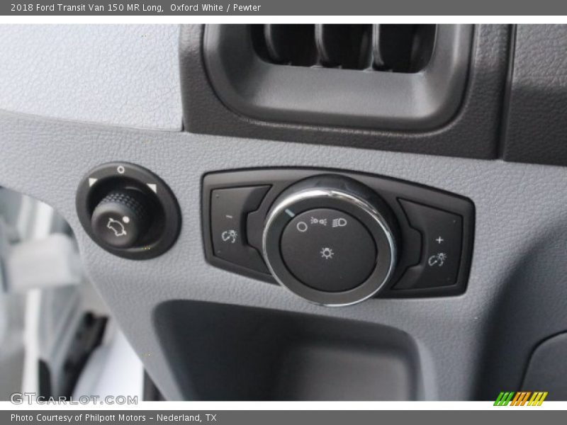 Oxford White / Pewter 2018 Ford Transit Van 150 MR Long