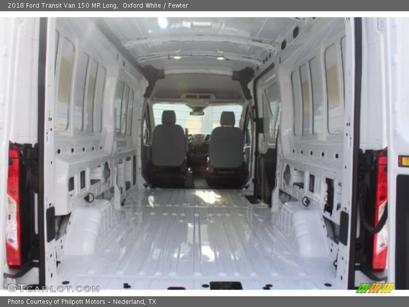 Oxford White / Pewter 2018 Ford Transit Van 150 MR Long