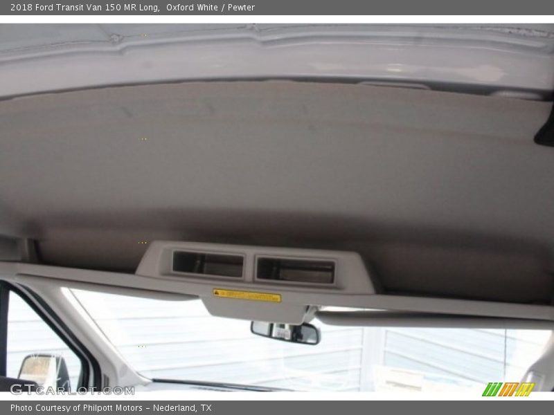 Oxford White / Pewter 2018 Ford Transit Van 150 MR Long