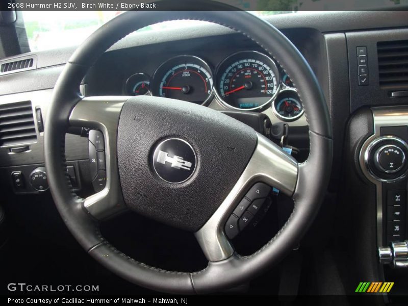 Birch White / Ebony Black 2008 Hummer H2 SUV