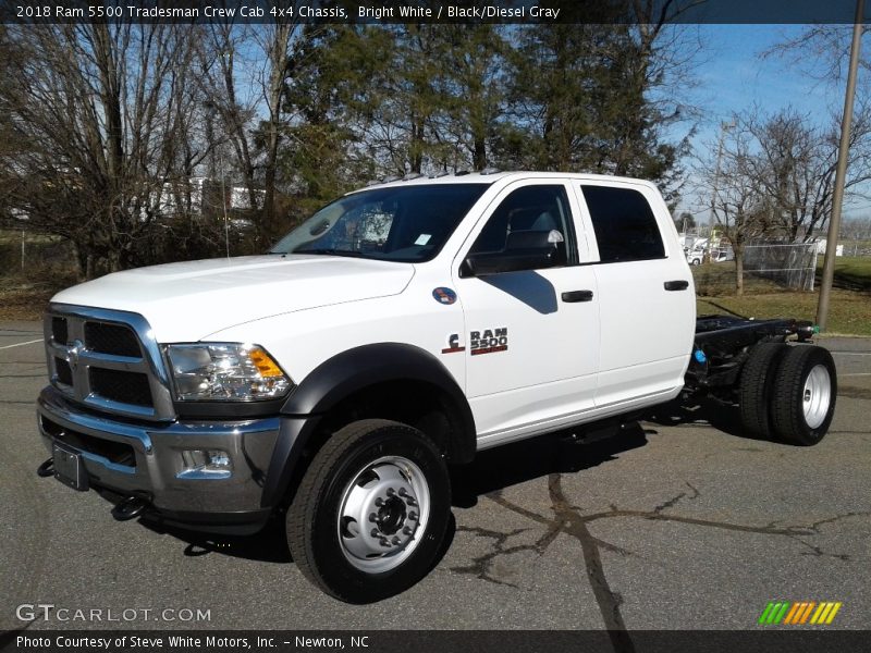 Bright White / Black/Diesel Gray 2018 Ram 5500 Tradesman Crew Cab 4x4 Chassis