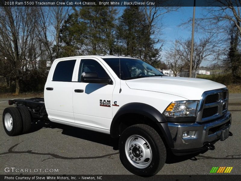 Bright White / Black/Diesel Gray 2018 Ram 5500 Tradesman Crew Cab 4x4 Chassis