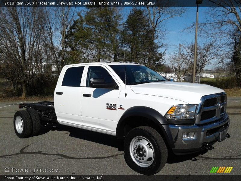 Bright White / Black/Diesel Gray 2018 Ram 5500 Tradesman Crew Cab 4x4 Chassis