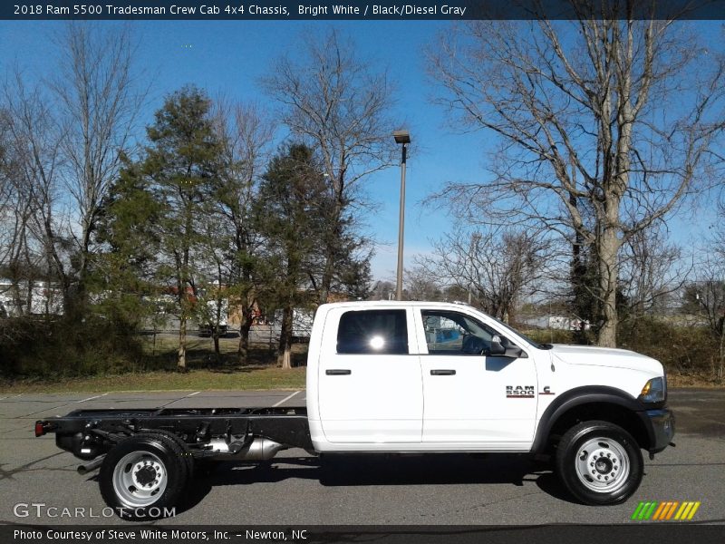 Bright White / Black/Diesel Gray 2018 Ram 5500 Tradesman Crew Cab 4x4 Chassis
