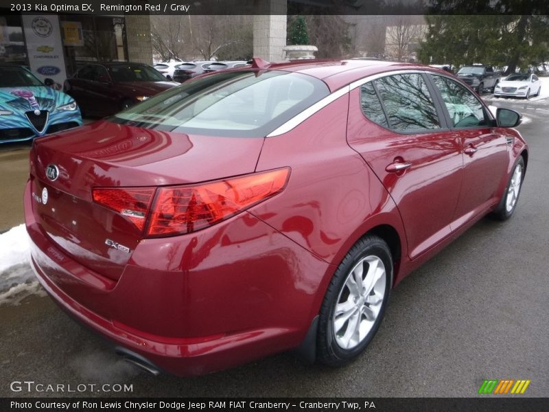 Remington Red / Gray 2013 Kia Optima EX