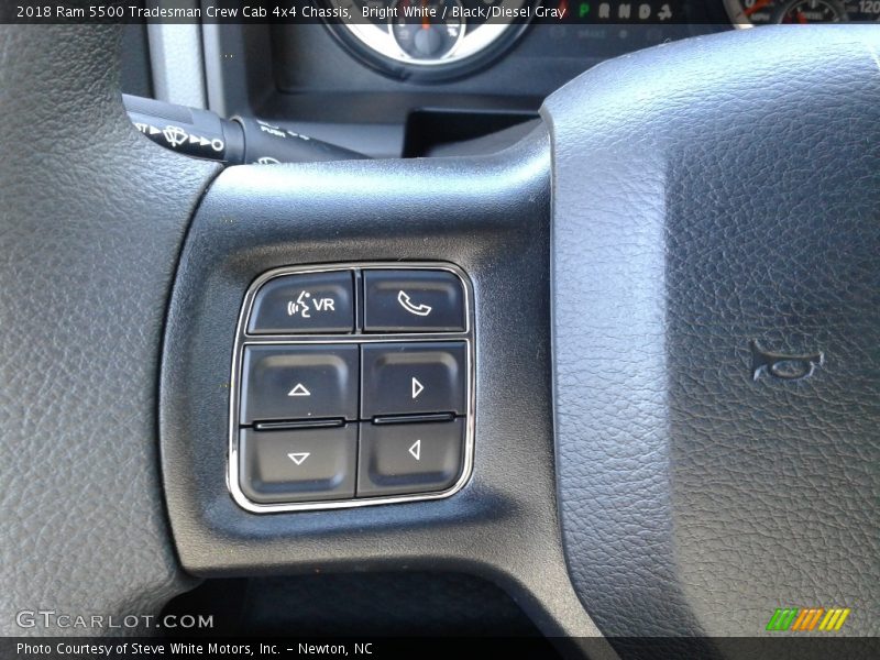 Bright White / Black/Diesel Gray 2018 Ram 5500 Tradesman Crew Cab 4x4 Chassis