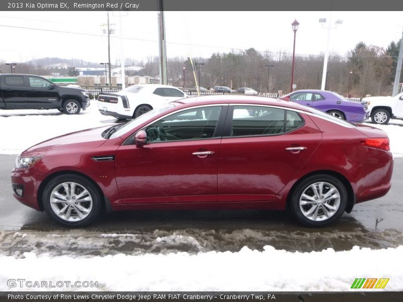 Remington Red / Gray 2013 Kia Optima EX