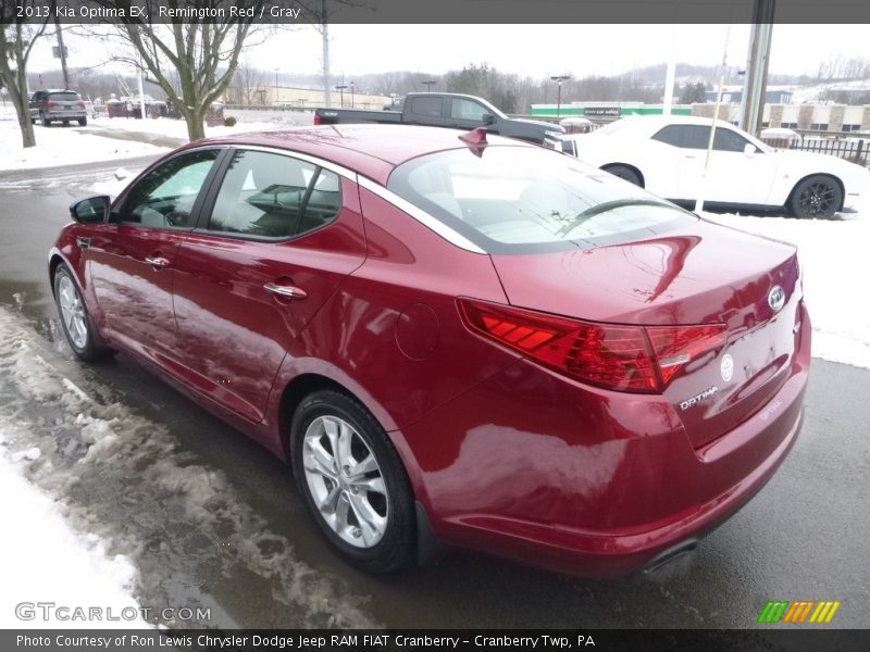 Remington Red / Gray 2013 Kia Optima EX