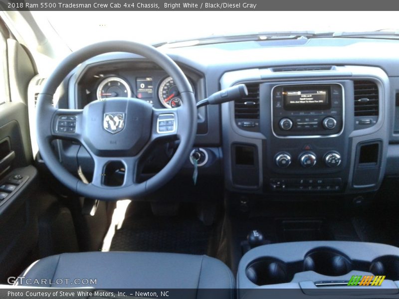 Bright White / Black/Diesel Gray 2018 Ram 5500 Tradesman Crew Cab 4x4 Chassis
