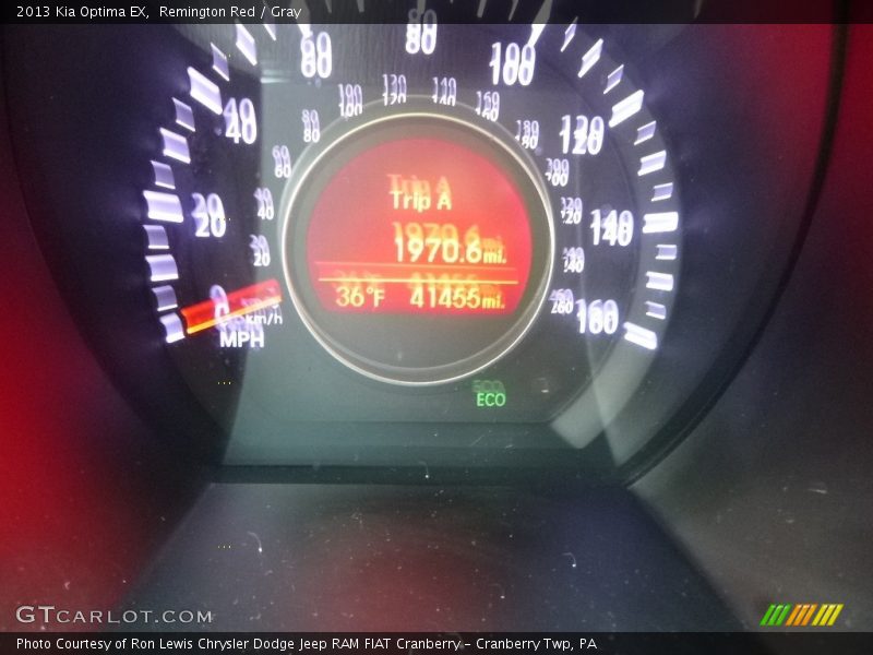Remington Red / Gray 2013 Kia Optima EX