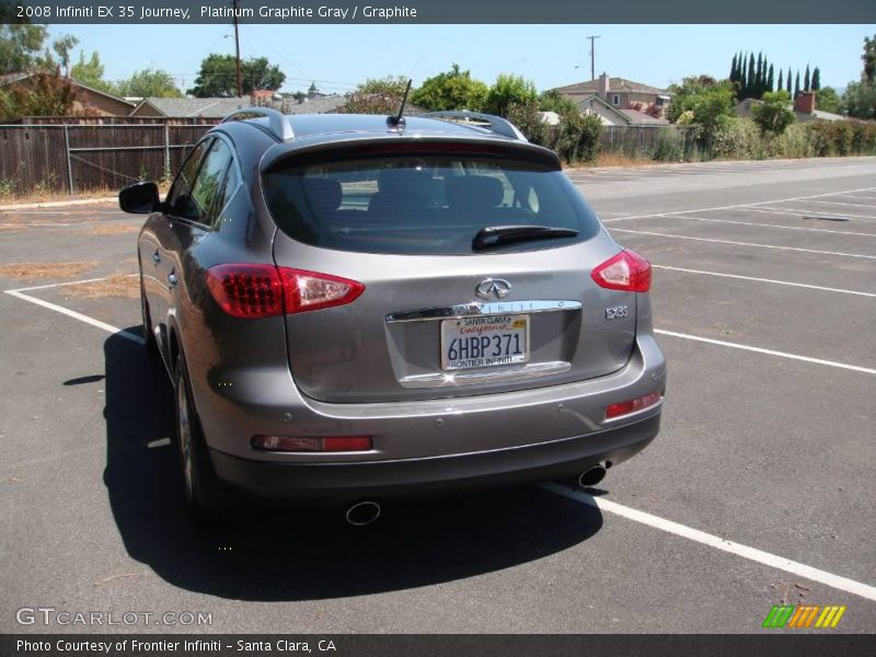 Platinum Graphite Gray / Graphite 2008 Infiniti EX 35 Journey