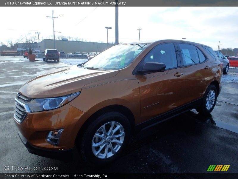 Orange Burst Metallic / Medium Ash Gray 2018 Chevrolet Equinox LS