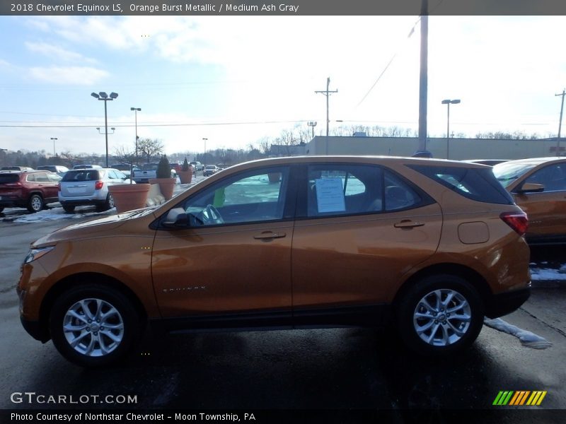 Orange Burst Metallic / Medium Ash Gray 2018 Chevrolet Equinox LS