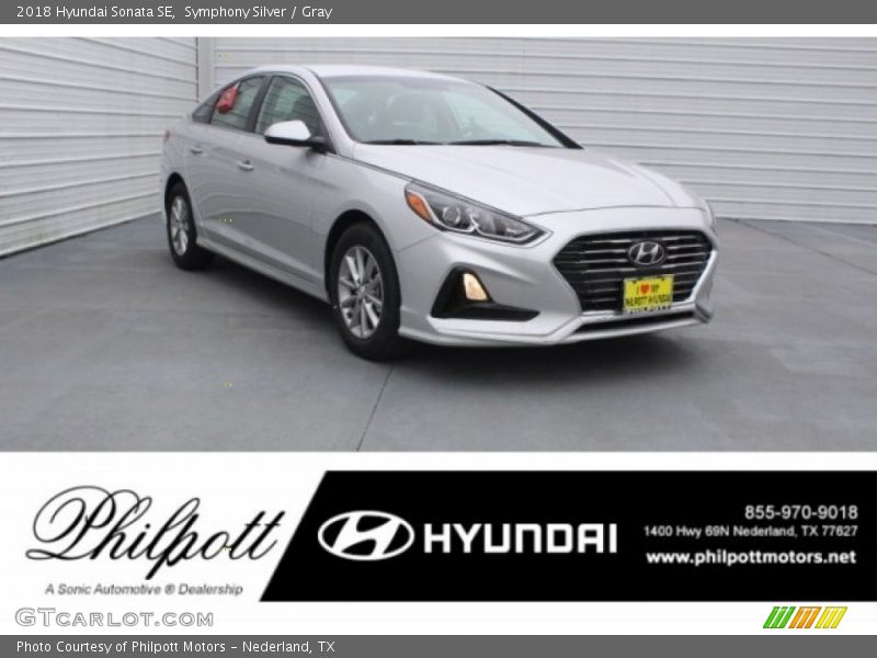 Symphony Silver / Gray 2018 Hyundai Sonata SE