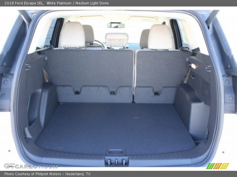 White Platinum / Medium Light Stone 2018 Ford Escape SEL