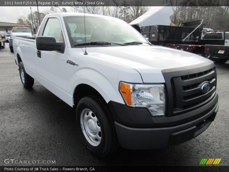 Oxford White / Steel Gray 2011 Ford F150 XL Regular Cab