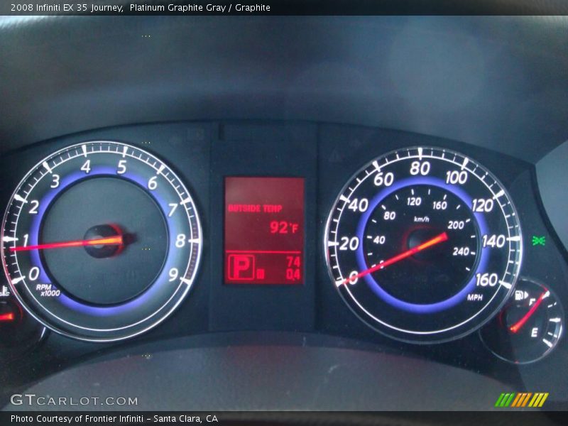 Platinum Graphite Gray / Graphite 2008 Infiniti EX 35 Journey