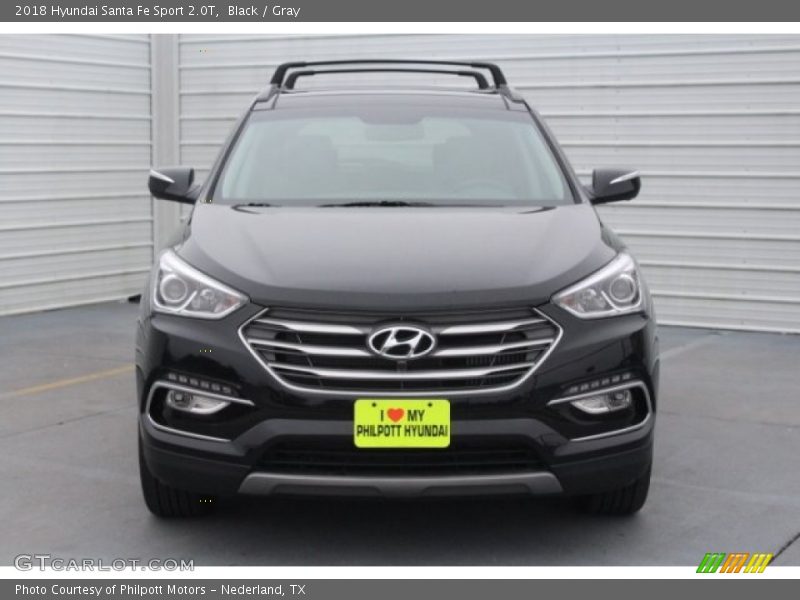 Black / Gray 2018 Hyundai Santa Fe Sport 2.0T