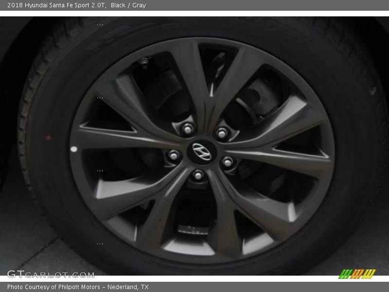 Black / Gray 2018 Hyundai Santa Fe Sport 2.0T