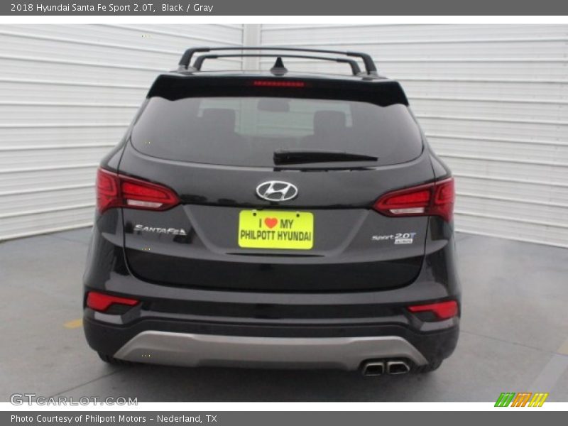 Black / Gray 2018 Hyundai Santa Fe Sport 2.0T
