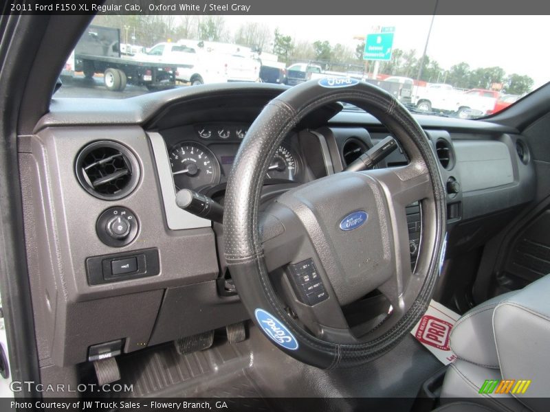 Oxford White / Steel Gray 2011 Ford F150 XL Regular Cab