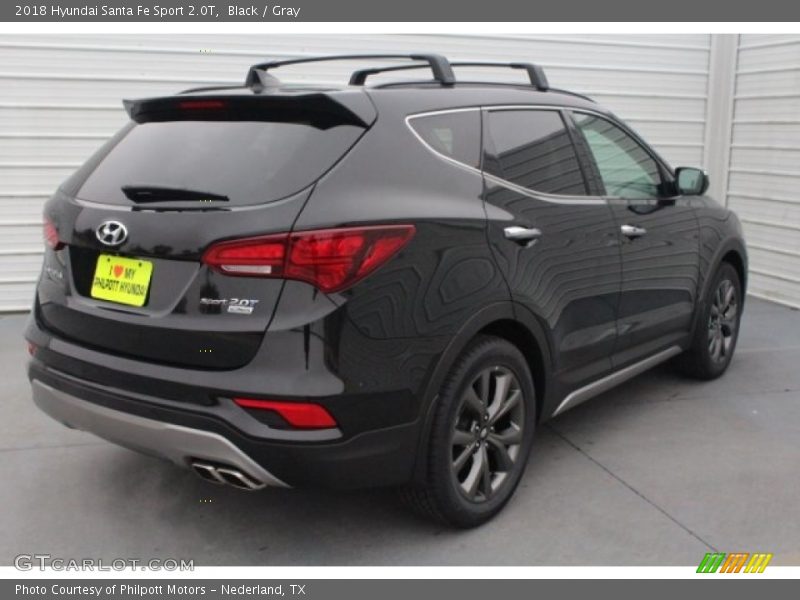 Black / Gray 2018 Hyundai Santa Fe Sport 2.0T