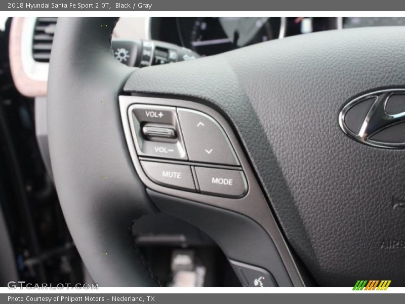 Black / Gray 2018 Hyundai Santa Fe Sport 2.0T