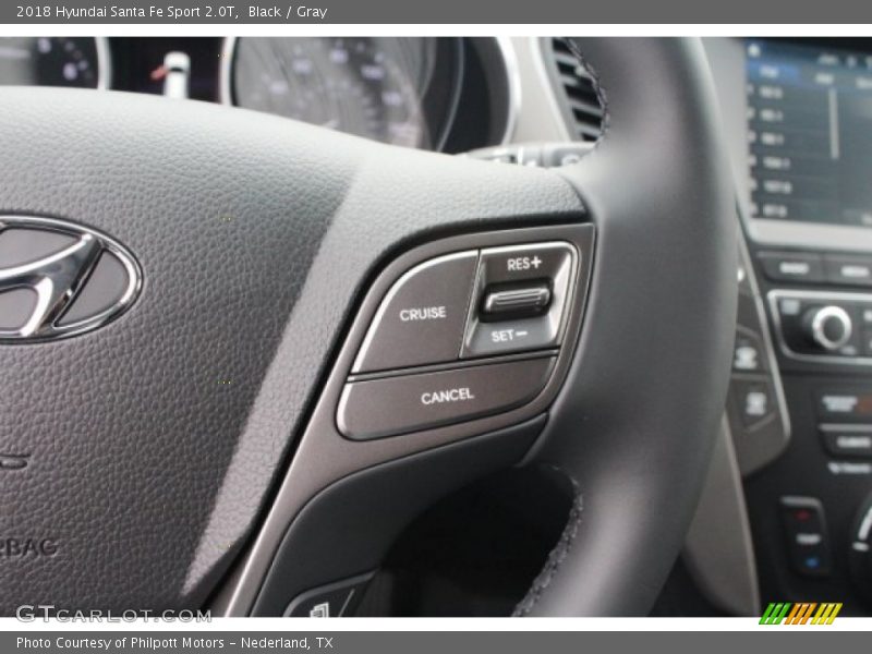 Black / Gray 2018 Hyundai Santa Fe Sport 2.0T