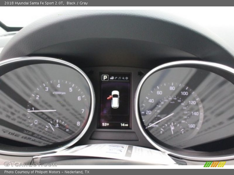 Black / Gray 2018 Hyundai Santa Fe Sport 2.0T