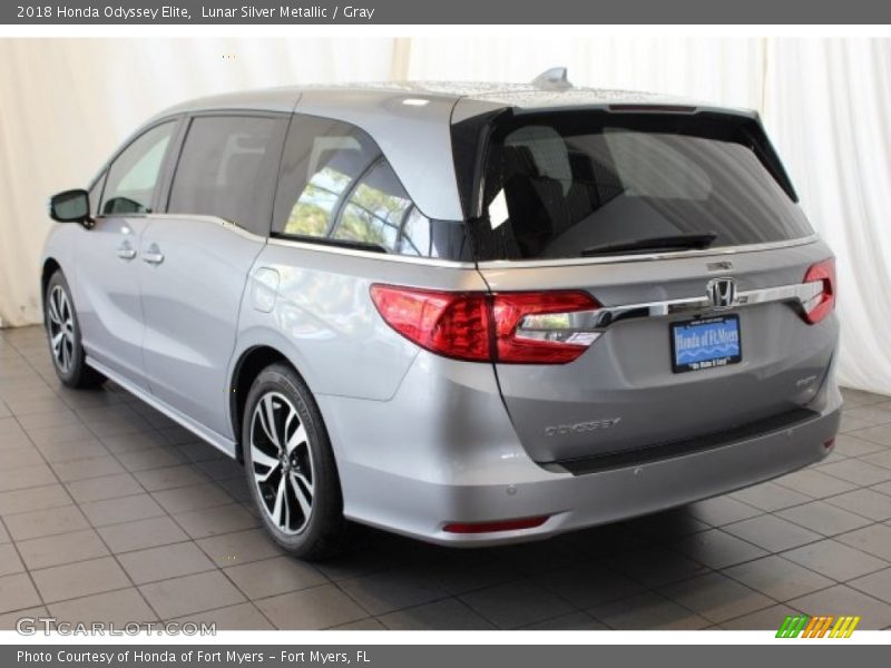 Lunar Silver Metallic / Gray 2018 Honda Odyssey Elite