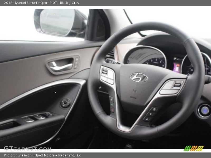Black / Gray 2018 Hyundai Santa Fe Sport 2.0T