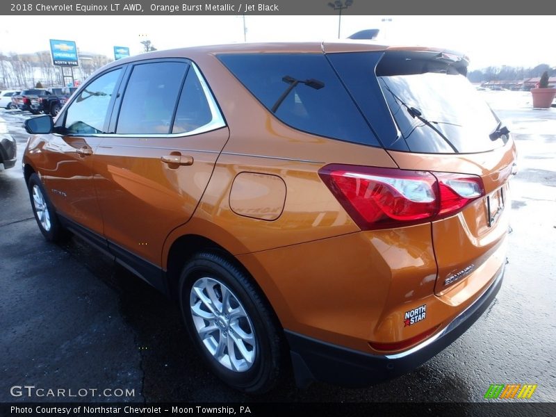 Orange Burst Metallic / Jet Black 2018 Chevrolet Equinox LT AWD