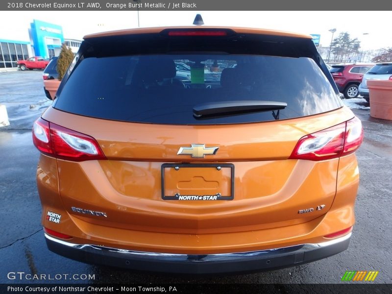 Orange Burst Metallic / Jet Black 2018 Chevrolet Equinox LT AWD