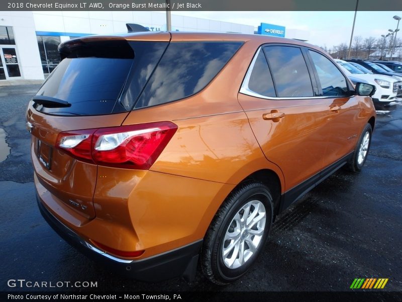 Orange Burst Metallic / Jet Black 2018 Chevrolet Equinox LT AWD