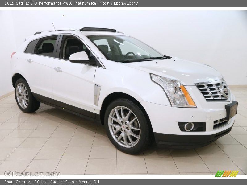 Platinum Ice Tricoat / Ebony/Ebony 2015 Cadillac SRX Performance AWD