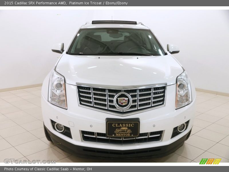 Platinum Ice Tricoat / Ebony/Ebony 2015 Cadillac SRX Performance AWD
