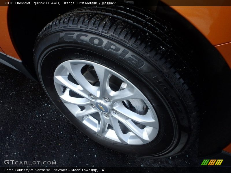 Orange Burst Metallic / Jet Black 2018 Chevrolet Equinox LT AWD