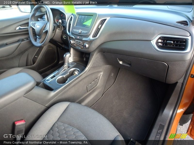 Orange Burst Metallic / Jet Black 2018 Chevrolet Equinox LT AWD
