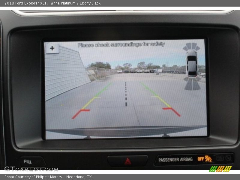 White Platinum / Ebony Black 2018 Ford Explorer XLT